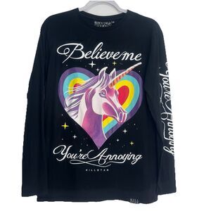 Killstar Magical Unicorn Shirt Gothic Disturbia Cupcake Cult Graphic M Annoying